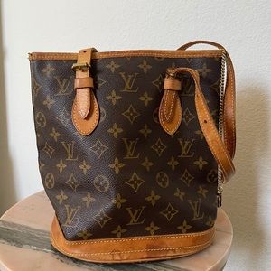 Vintage Louis Vuitton small bucket shoulder bag